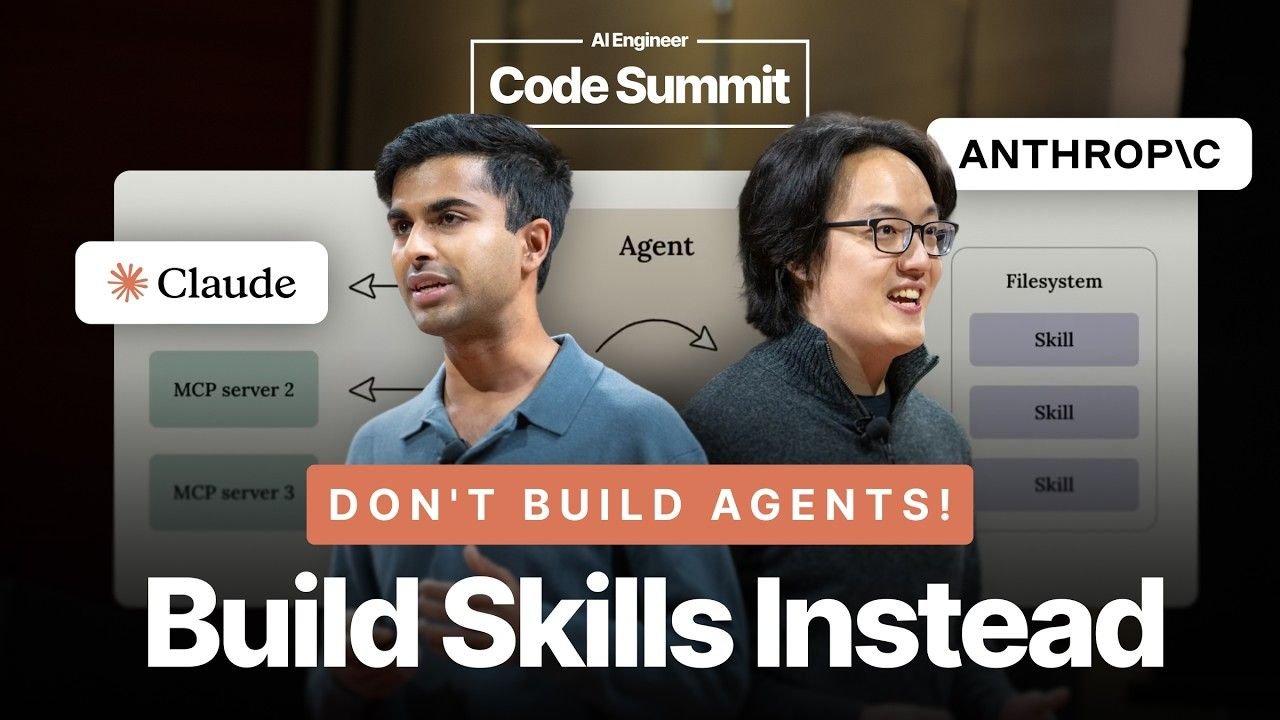 Miniature de la vidéo: Don't Build Agents, Build Skills Instead